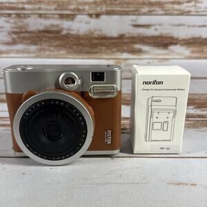 Instax Mini 90 Instant Camera Brown W/Battery & Charger